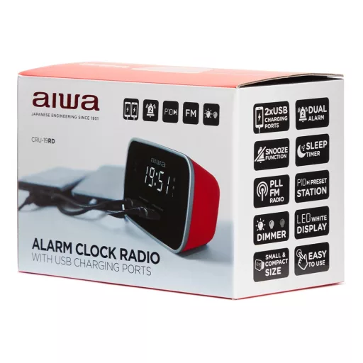 Aiwa CRU-19RD RÁDIÓS ÉBRESZTŐÓRA