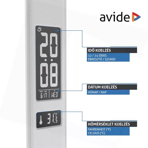 Avide ABLDL-OLC-6W-WH ASZTALI LÁMPA LED