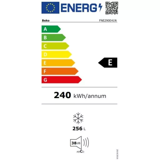 Beko FNE290E41N FAGYASZTÓSZEKRÉNY 256 L, NO FROST