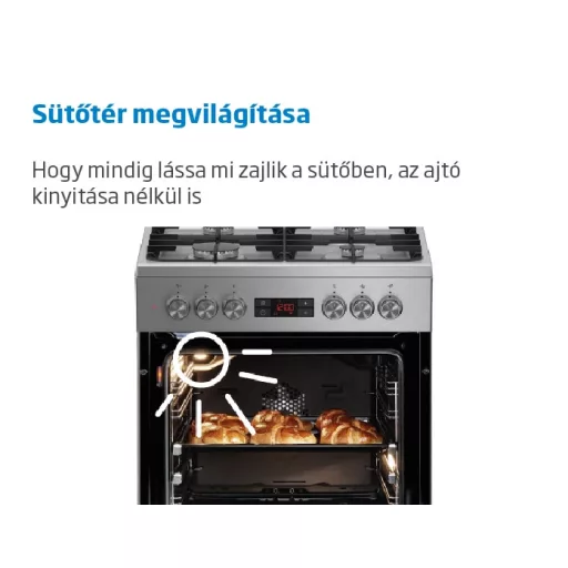Beko FSM-57300 GW TŰZHELY KERÁMIALAPOS