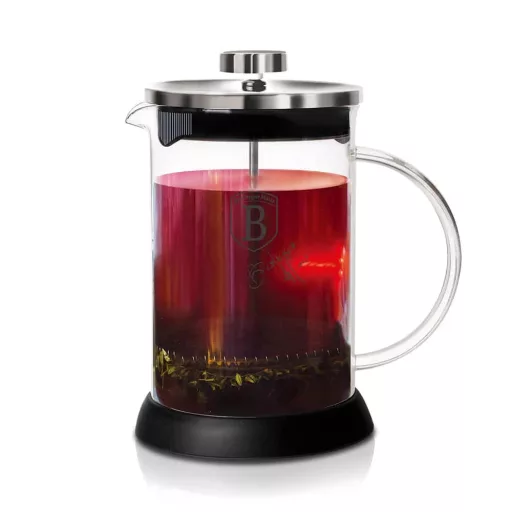 Berlinger Haus BH/6302A KÁVÉ- ÉS TEAFŐZŐ, DUGATTYÚS 600 ML, ROZSDAMENTES ACÉL