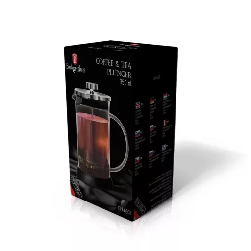 Berlinger Haus BH/6302A KÁVÉ- ÉS TEAFŐZŐ, DUGATTYÚS 600 ML, ROZSDAMENTES ACÉL
