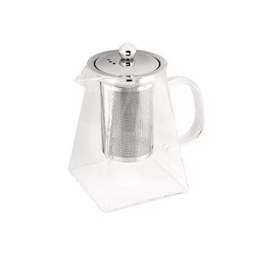Berlinger Haus BH/7803 NÉGYZET ALAKÚ HŐÁLLÓ ÜVEG TEÁSKANNA, SZŰRŐVEL, 750 ML