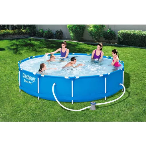 Bestway 56681 MEDENCE MEREVFALÚ VÍZFORGATÓS 366 X 76 CM