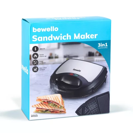 Bewello BW1024 SZENDVICSSÜTŐ 3 IN 1