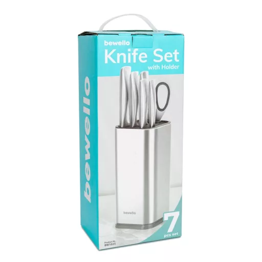 Bewello BW1025 KÉS KÉSZLET 7 RÉSZES TARTÓVAL