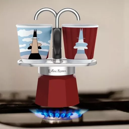 Bialetti 1406/MR  MINI EXPRESS KÁVÉFŐZŐ KOTYOGÓS 2 SZEMÉLYES SZETT