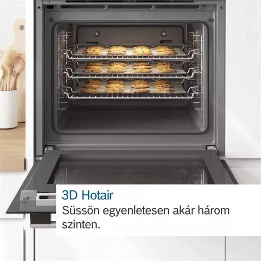 Bosch HBG539EB0 SÜTŐ ELEKTROMOS BEÉPÍTHETŐ GŐZ FUNKCIÓVAL