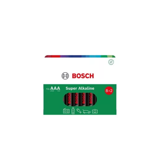 Bosch LR6SA10B/00 ELEM SUPER ALKLALINE AA 10-BLISZTER