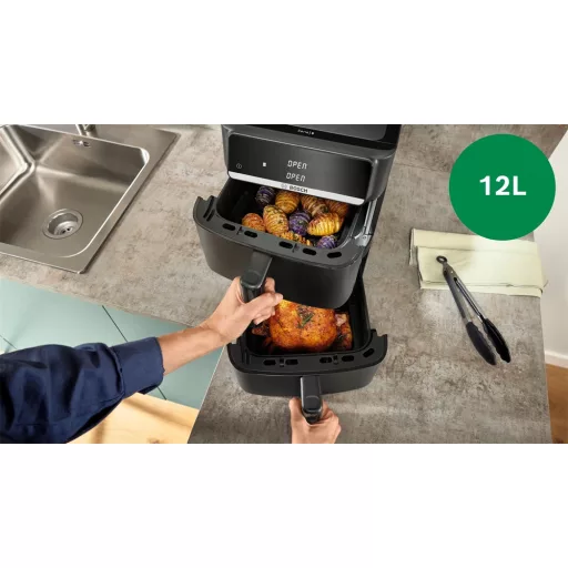Bosch MAFD661B4 FORRÓLEVEGŐS SÜTŐ 12 LITERES 2 FIÓK