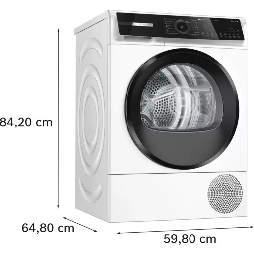 Bosch WQN246D0BY SZÁRÍTÓGÉP HŐSZIVATTYÚS 9 KG