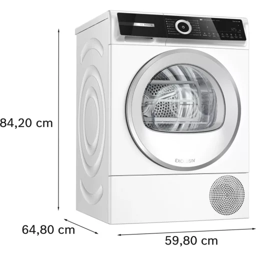 Bosch WQN246D9BY SZÁRÍTÓGÉP HŐSZIVATTYÚS 9 KG