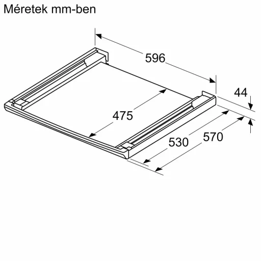 Bosch WTZ27500 ÖSSZEKÖTŐ KERET KIHÚZHATÓ POLCCAL