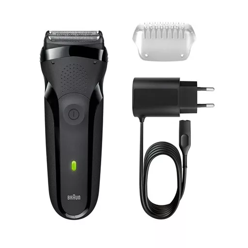 Braun 3 300S FEKETE REZGŐKÉSES BOROTVA