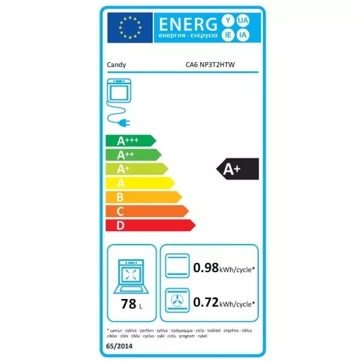 Candy CA6 NP3T2HTW SÜTŐ BEÉPÍTHETŐ ELEKTROMOS