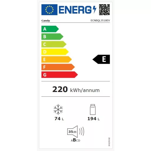 Candy ECNBQL3518EV HŰTŐ BEÉPÍTHETŐ ALULFAGYASZTÓS