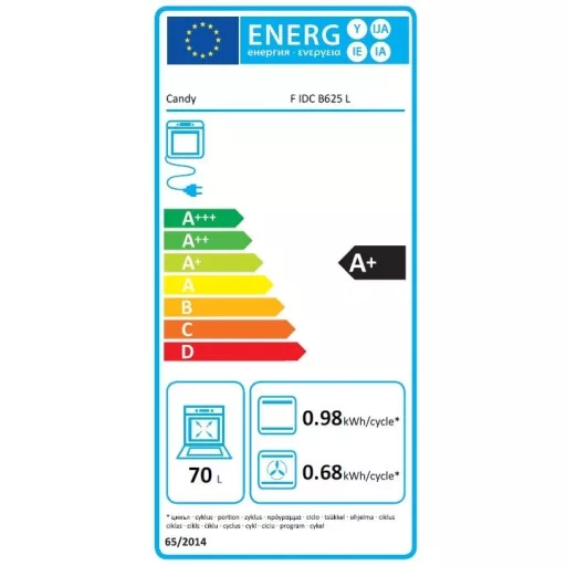 Candy F IDC B625 L SÜTŐ BEÉPÍTHETŐ ELEKTROMOS