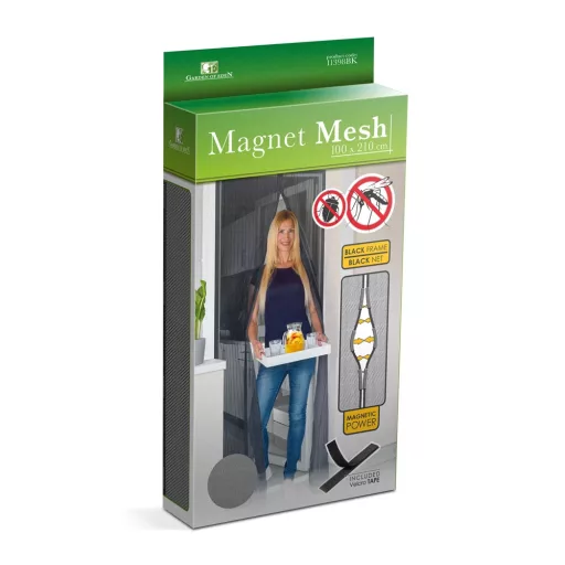 Delight 11398BK MÁGNESES SZÚNYOGHÁLÓ FÜGGÖNY AJTÓRA