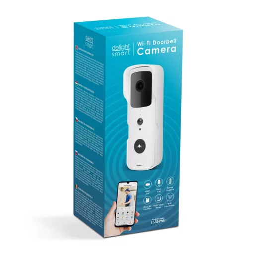 Delight Smart 55386WH SMART WI-FI-S VIDEÓ KAPUTELEFON SZETT AKKUMULÁTOROS FHD