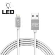   Delight 55442I-WH ADATKÁBEL - IPHONE - 1A - LED - FEHÉR - 1 M