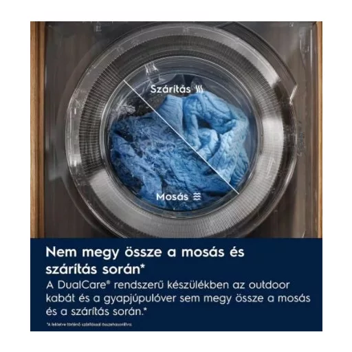 Electrolux EW7W4492E MOSÓ-SZÁRÍTÓGÉP GŐZ FUNKCIÓVAL