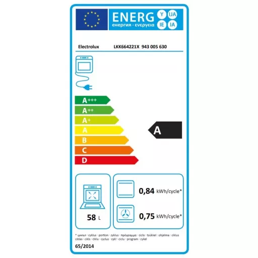 Electrolux LKK664221X TŰZHELY KOMBINÁLT