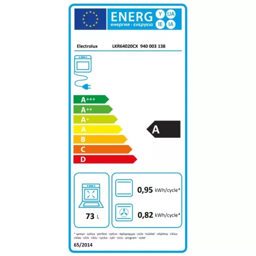 Electrolux LKR64020CX TŰZHELY KERÁMIALAPOS