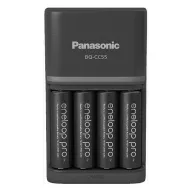   eneloop K-KJ55HCD40E AKKUMULÁTOR GYORSTÖLTŐ 4DB 2500MAH AA AKKUMULÁTORRAL