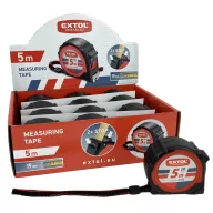   Extol Premium 3155 MÉRŐSZALAG, GUMÍROZOTT, 2 STOPPOS, 5M×19MM