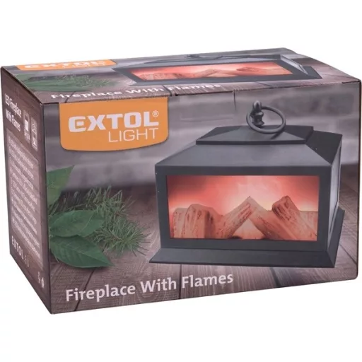 Extol Light 43404 LED LÁMPA, DEKORÁCIÓS, LÁNG HATÁSÚ, SÁRGA FÉNYŰ, ELEM NÉLKÜL
