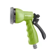   Extol Craft 70113 PISZTOLY SZÓRÓFEJ, LOCSOLÓ, ERGONOMIKUS , MŰANYAG 7 FÉLE SUGÁR, KUPLUNG CSATLAKOZÓVAL
