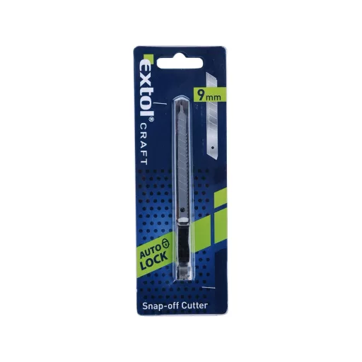 Extol Craft 80043 TAPÉTAVÁGÓ KÉS, 9MM, INOX FÉMHÁZAS, AUTO-LOCK