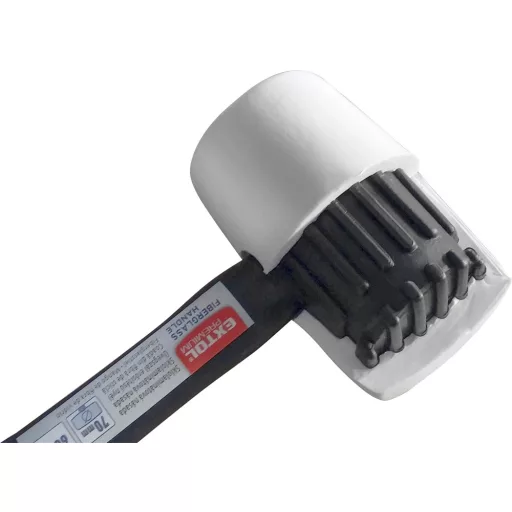 Extol Premium 8811111 GUMIKALAPÁCS ÜVEGSZÁLAS NYÉLLEL, FEHÉR GUMI , 50 MM, 0,28 KG