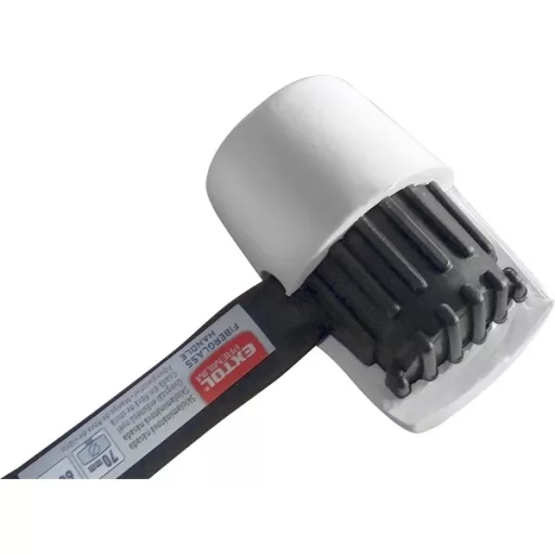 Extol Premium 8811111 GUMIKALAPÁCS ÜVEGSZÁLAS NYÉLLEL, FEHÉR GUMI , 50 MM, 0,28 KG