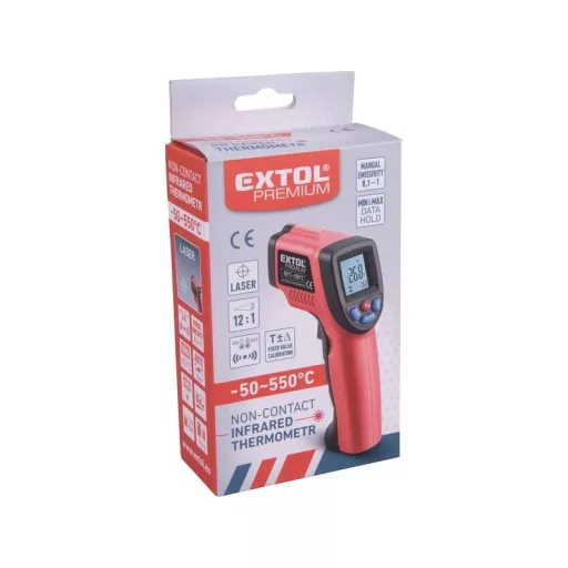 Extol Premium 8831302 INFRAVÖRÖS, DIGITÁLIS HŐMÉRŐ, LCD KIJELZŐ, NEM LÁZMÉRŐ