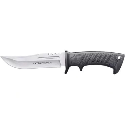 Extol Premium 8855321 VADÁSZ- ÉS TÚRAKÉS, 3CR13, NYLON TOK, TELJES/PENGE HOSSZ: 275MM/150MM