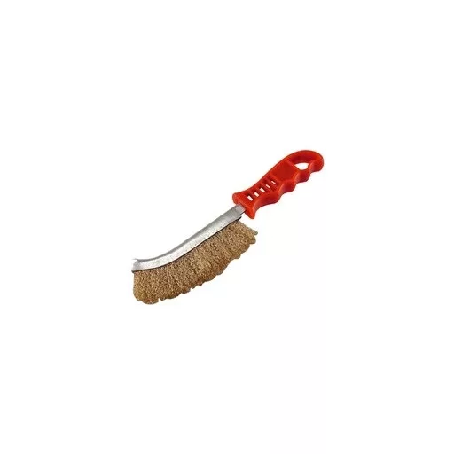 Extol Craft 960016 DRÓTKEFE HAJLÍTOTT, MŰANYAG NYÉL, REZEZETT, 24CM, 30MM SZÁLHOSSZ