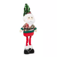   Family Christmas 58759A KARÁCSONYI TEXTIL MIKULÁS FIGURA TELESZKÓPOS LÁBBAL