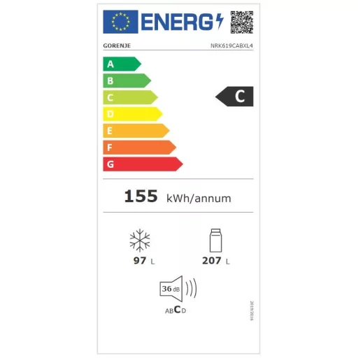 Gorenje NRK619CABXL4 HŰTŐ ALULFAGYASZTÓS