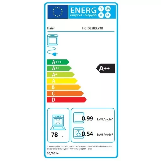 Haier H6 ID25B3LYTB SÜTŐ BEÉPÍTHETŐ ELEKTROMOS