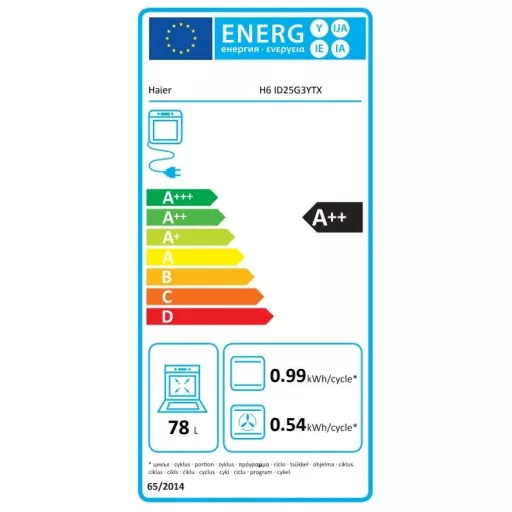 Haier H6 ID25G3YTX SÜTŐ BEÉPÍTHETŐ ELEKTROMOS