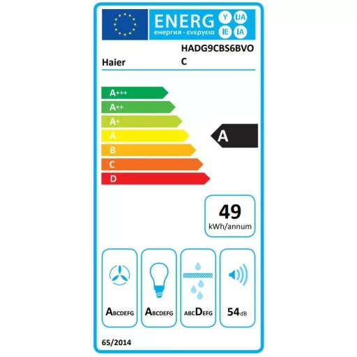 Haier HADG9CBS6BVOC PÁRAELSZÍVÓ FALRA SZERELHETŐ