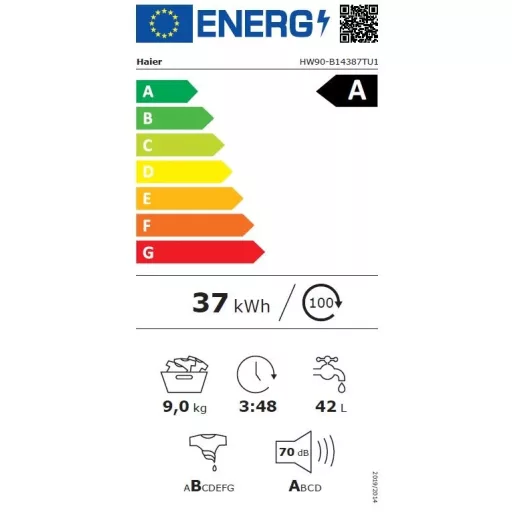 Haier HW90-B14387TU1-S MOSÓGÉP ELÖLTÖLTŐS