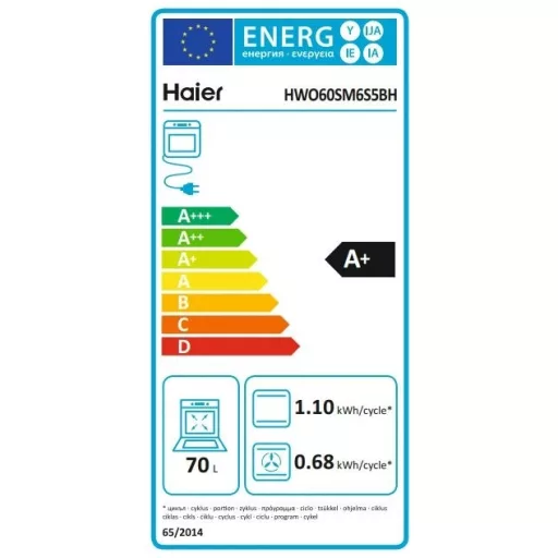 Haier HWO60SM6S5BH SÜTŐ BEÉPÍTHETŐ ELEKTROMOS