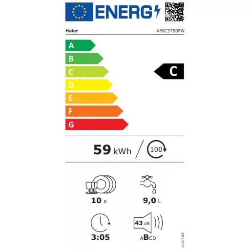 Haier XF0C3TB0FW MOSOGATÓGÉP 10 TERÍTÉK
