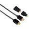 Hama 122227 TL HIGH SPEED HDMI KÁBEL ETHERNETTEL + MICRO/MINI ADAPTER, 1,5M