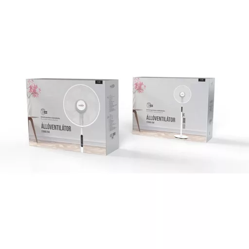 Hauser F-48R VENTILÁTOR ÁLLÓ 70 CM- 130 CM, LAPÁTÁTMÉRŐ 40 CM, DIGITÁLIS, TÁVIRÁNYÍTÓ