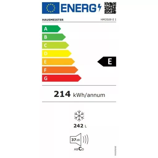 Hausmeister HM3509EI FAGYASZTÓSZEKRÉNY 7 REKESZES 242 L, INVERTERES