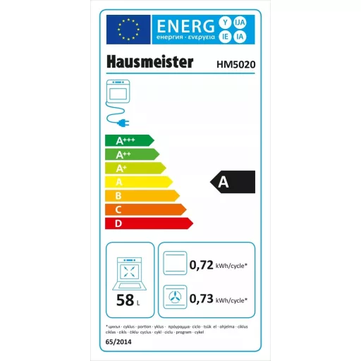 Hausmeister HM5020ML TŰZHELY KOMBINÁLT INOX