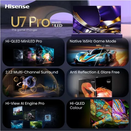 Hisense 100U7SPRO TV 100" 4K SMART MINILED